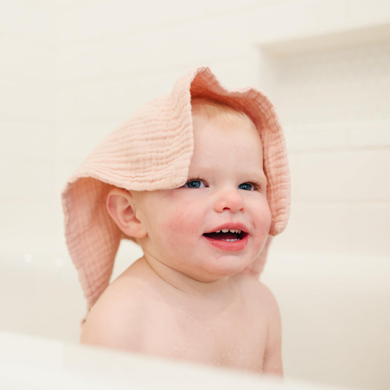Konssy Baby Muslin Washcloths 7 Pack -100% Cotton Baby Bath Washcloths, Soft Baby Wash Cloths and Absorbent Burp Cloths for Newborn Kids Girls and Boys, 11x11 inches Pink - BeesActive Australia