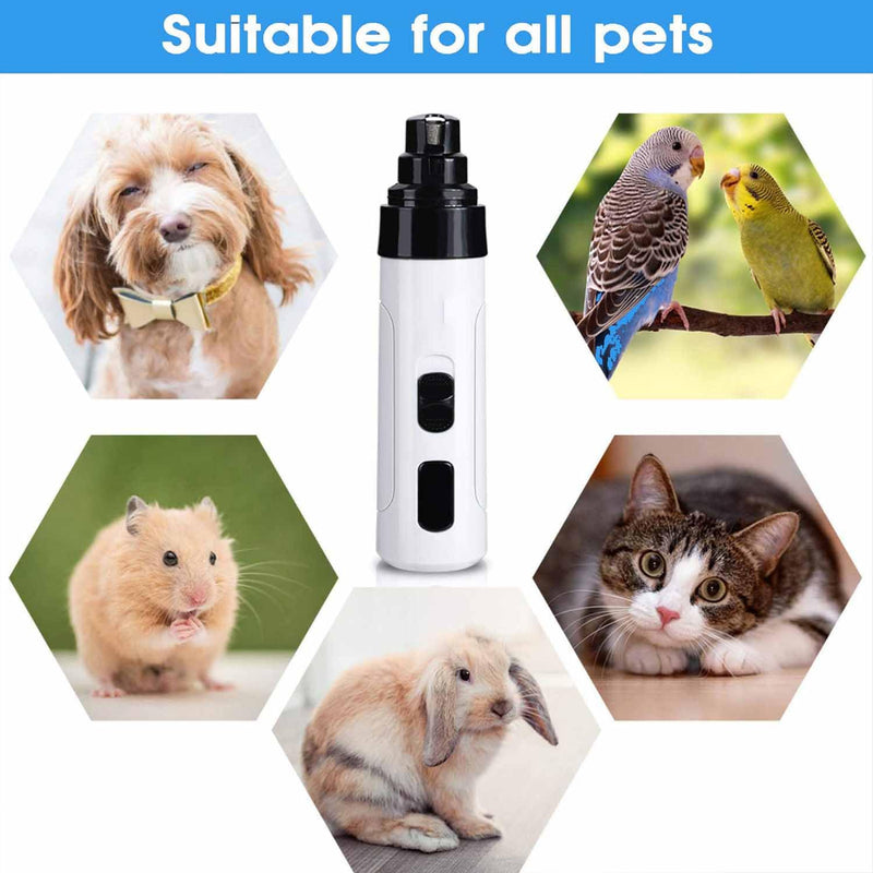 Silent Grind Pro for Dogs, SilentGrind Pro, Silent Grind Pro Dog Nail Trimmer, New Electric Dog Nail Clippers for Dog Nail Grinders Rechargeable, Pet Poochie Nail Grinder, Pet Paws Grooming Tool (1PC) 1PC - BeesActive Australia