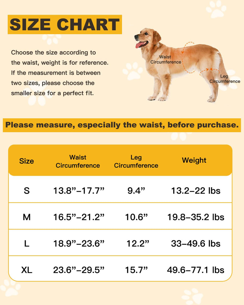 Dog Lift Harness for Large Dogs, Dog Sling for Medium Large Dogs Hind Leg Support, Adjustable Soft Padded Dog Support Harness for Back Legs for Elderly, Injured, Arthritic, Disabled Dogs, XL - BeesActive Australia
