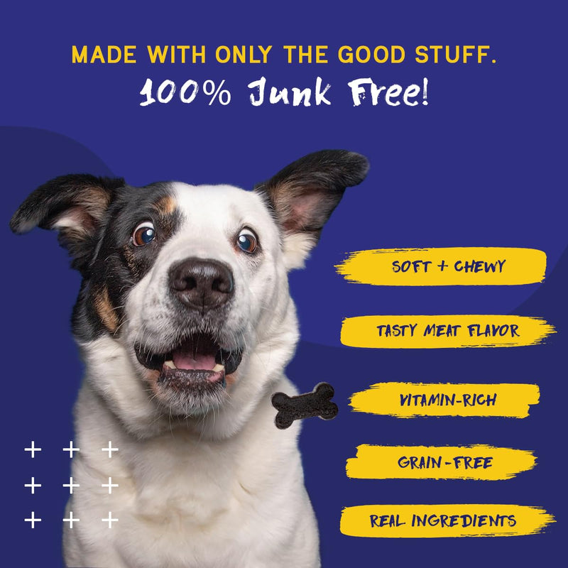 PupGrade Daily Multivitamin for Dogs - All-in-One Supplement for Digestive, Immune, Skin and Coat Health - 32 Healthy Nutrients, Probiotic Enzymes, Omega Fish Oil, Vitamins A, C, D & E - 30 Soft Chews 30 Count (Pack of 1) - PawsPlanet Australia