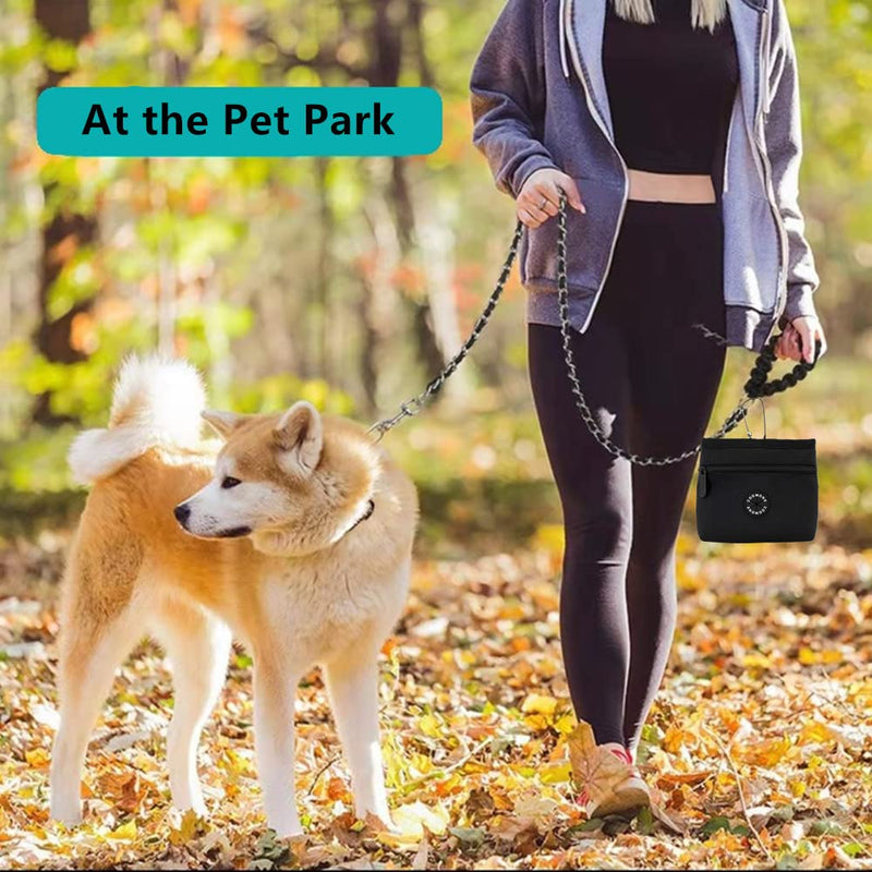 COOWONE Dog Training Treat Pouch Hands-Free Dog Training Pouches Treats Bags, Treat Tote, Magnetic Closure, Pocket Sized Dog Treat Pouch Black - BeesActive Australia