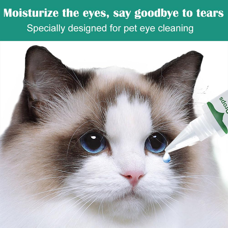 Dog Eye Drops 60ml, Eye Drops for Dogs and Cats, Daily Dog Eye Cleaner for Effective Tear Stain Remover, Relieve Pet Eye Fatigue