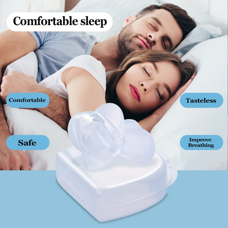 Anti-Snore Devices Mouthpiece - Stop Snoring Solution Mouth Guard for Men and Women, Comfortable 2 Pack Reusable Snoring Stopper-ML04 Large