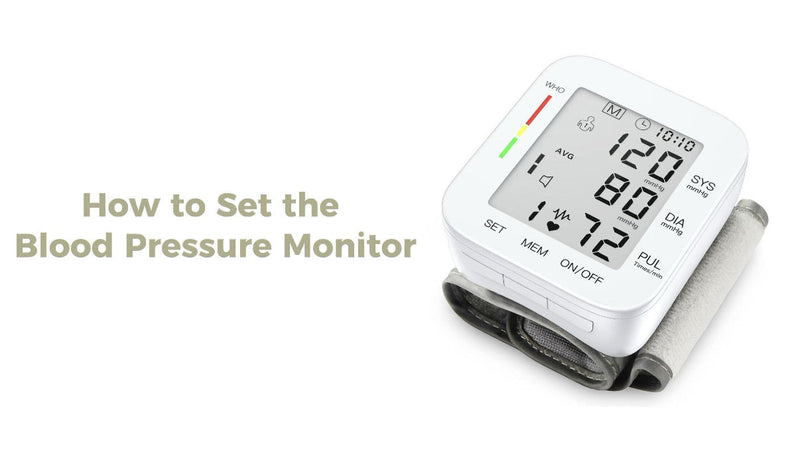 MMIZOO Wrist Blood Pressure Monitor BP Machine with Carrying Case White