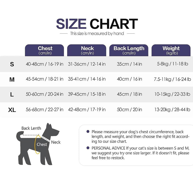 QKEPCY Dog Coat with Soothing Hood Anti Stress Vest Dog Soft and Comfortable for Relieving Anxiety Reduces Noise for Medium Large Dogs (Navy Blue-L) Navy Blue - BeesActive Australia