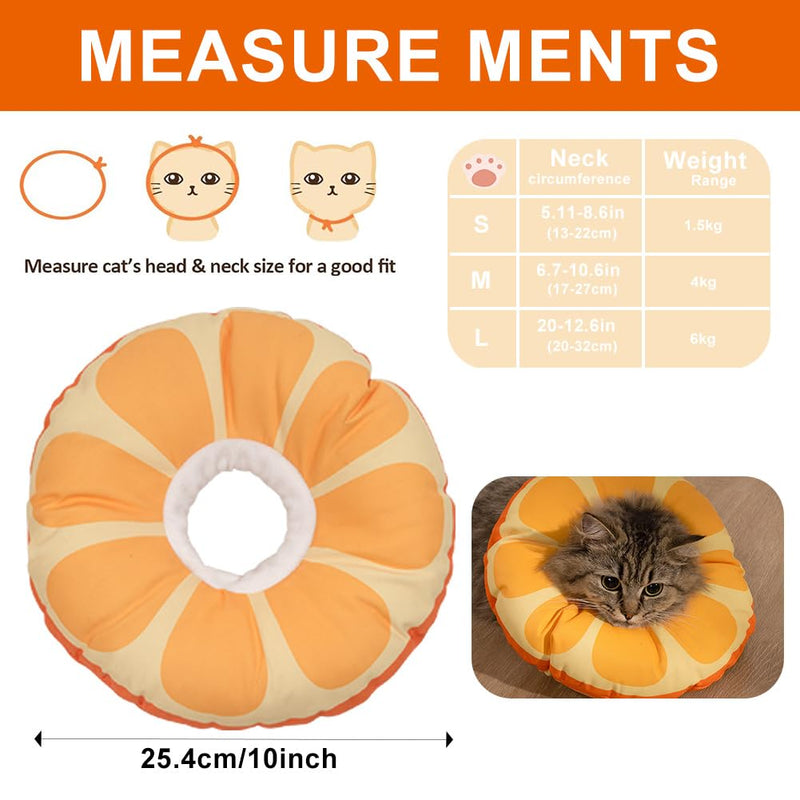 PLUSHCEWT Cat Cone Collar, Soft Adjustable Pet Recovery Collar, Cute Sunflower Neck Cat Cone Pet Recovery Collar for Cats, Kittens, Puppies, Cats, Dogs, Rabbit M - BeesActive Australia