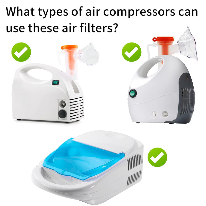 48 Nebulizer Filter Replacement Air Filter Sponge Compressor System Accessories-White - BeesActive Australia