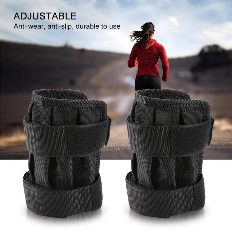 Weighted Wrist and Ankle Bands, 1 Pair Adjustable Ankle Wrist Weight Straps, Leg Arm Hand Cuff Weights with Empty Pocket for Steel Plates(Not Included) Maximum 11lbs, Training - BeesActive Australia