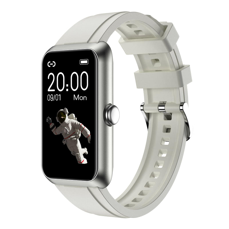 Fitness Tracker with Heart Rate, Sleep Monitor, 100+Sports Modes Smart Watches for Men Women, IP68 Waterproof, Activity & Step Tracker Watch for Android/iOS Phones (Silver) Silver