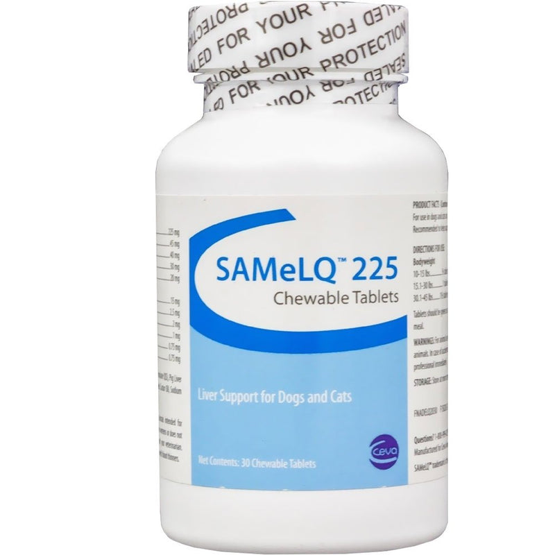 SAMeLQ (S-Adenosyl) Chew Tabs for Dogs and Cats, 225 mg, 30 Count