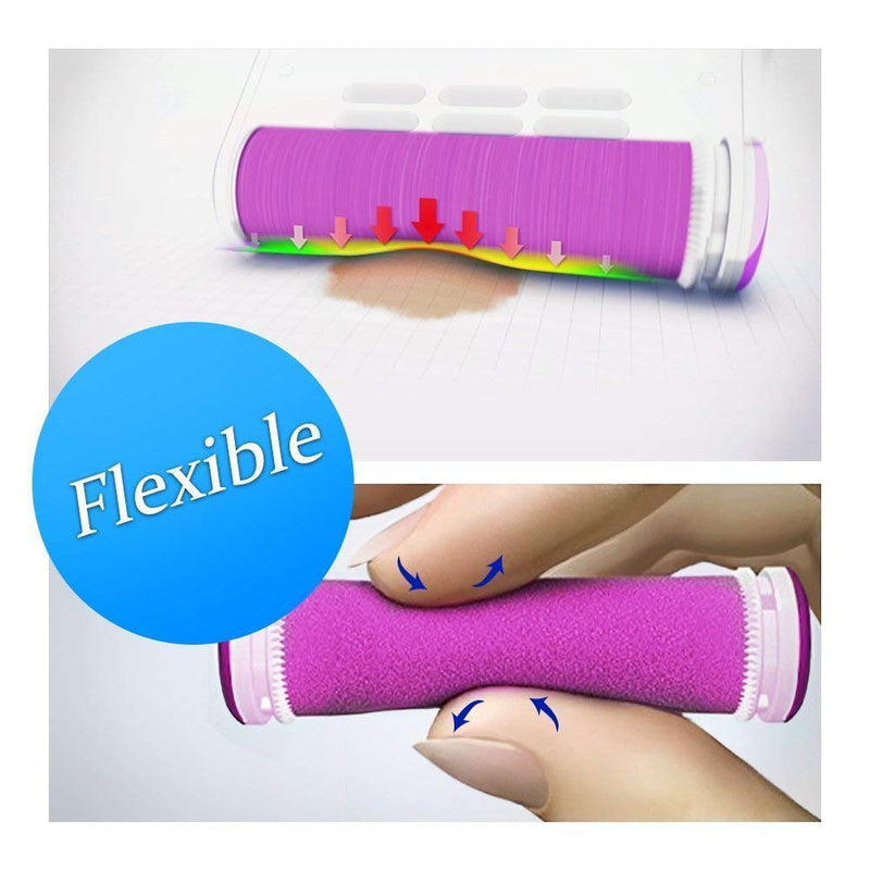 Emjoi Micro-Pedi Compatible SoftFLEX Technology Refill Rollers (Extra Coarse) - Pack of 4 - BeesActive Australia