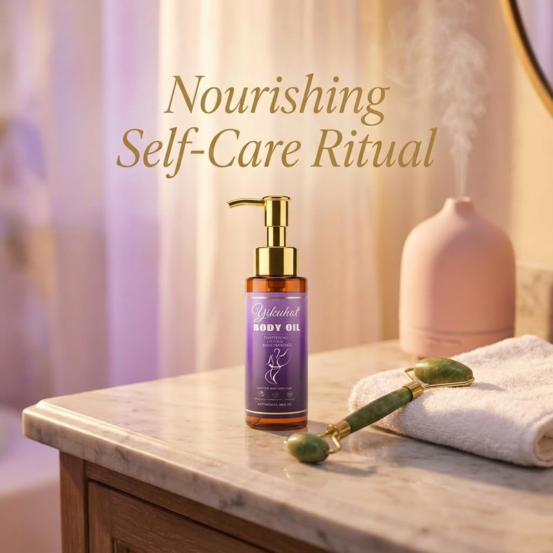 Body Firming Oil with Natural Ingredients & Vitamin E, Lightweight Body Oil for Women Post, Shower Nourishing & Firming (Bergamot)