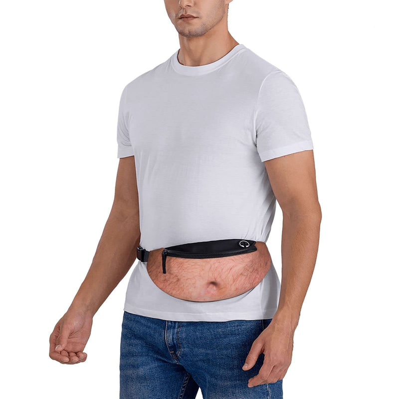 Dad Beer Belly Fanny Pack Waist Bag Adjustable Belt Bag For Men Women Traveling Hiking Cycling Running Dad Beer Belly