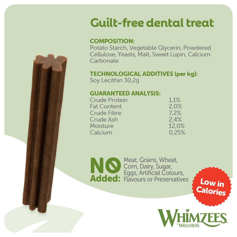 WHIMZEES Puppy Stix M/L, 14 Pieces – Dog Dental Stix, Size M/L, Dog Dental Sticks for Medium and Large Breeds, Natural and Grain Free, Rawhide-Free, Vegetarian, No Added Sugar Medium to Large Breed (9-14kg) 15.07 g (Pack of 14)