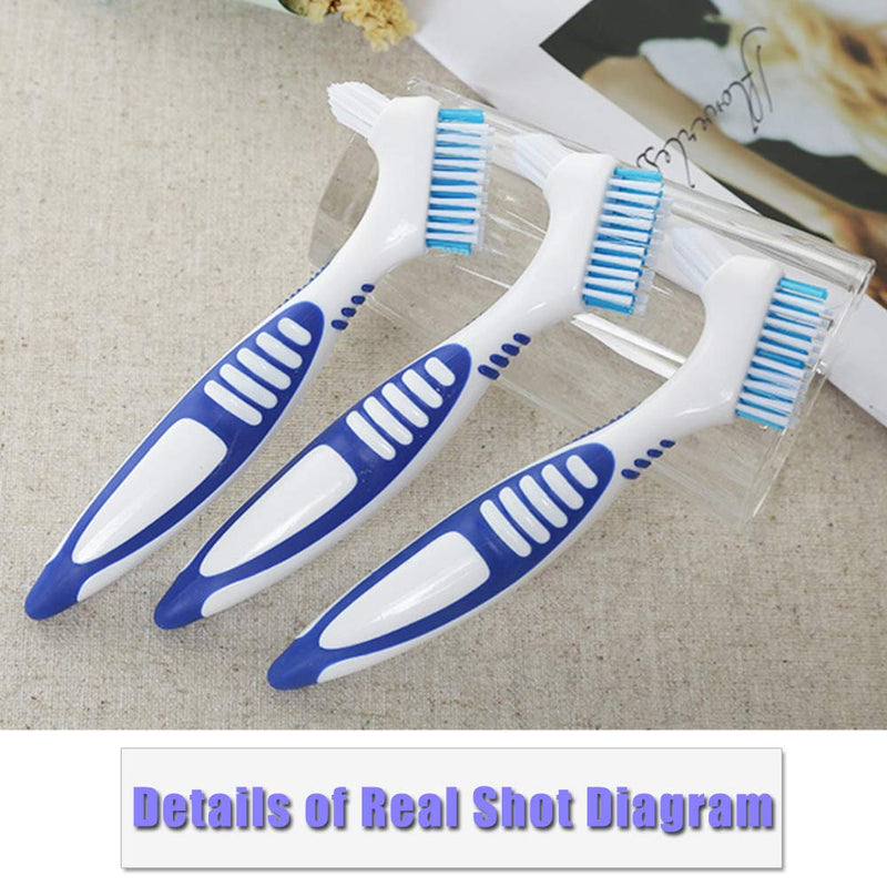 4 Pcs Denture Brushes with Double Sided Denture Cleaning Brush Heads for Denture Care (4Pcs) 4pcs - BeesActive Australia