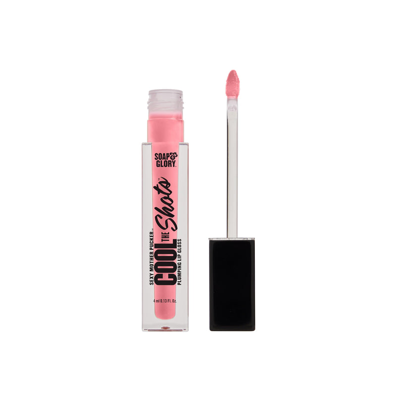 Soap & Glory SMP Cool the Shots Plumping Lip Gloss & Plumper, Pink Charming | Hydrates, Cools & Defines for Fuller, Volumized Lips, High Shine & Glossy Finish, Menthol & Vitamin E, Vegan & Cruelty-Free