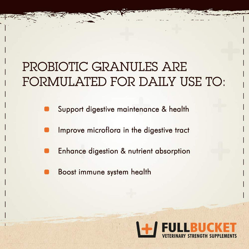 Equine Probiotic Granules with Saccharomyces boulardii for Daily Digestive Optimization; Concentrated Formula with 25 Billion CFUs - 30 Servings - BeesActive Australia