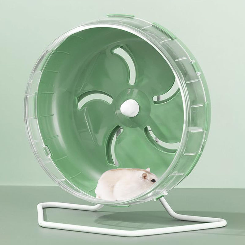 Jeeone Silent Hamster Wheel 7 inch, Hamster Exercise Wheel, Height-Adjustable Hamster Wheel Cage Accessories, Hamster Running Toys Small Animals Exercise Wheels, for Hamster (Green) Green - BeesActive Australia