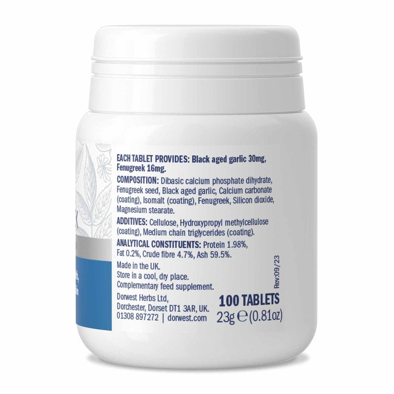 Garlic & Fenugreek Tablets For Dogs And Cats 100 Tablets (Pack of 2) 100 Count (Pack of 2)