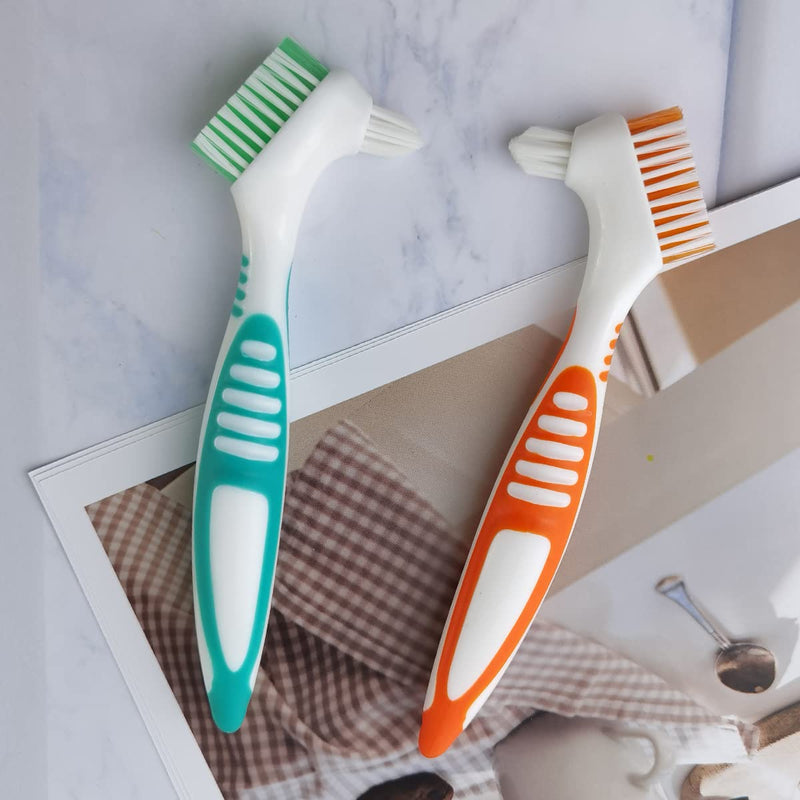 4PCS Denture Brush Toothbrush Denture Toothbrush Brush Cleaning Brush for False Teeth Cleaning - BeesActive Australia