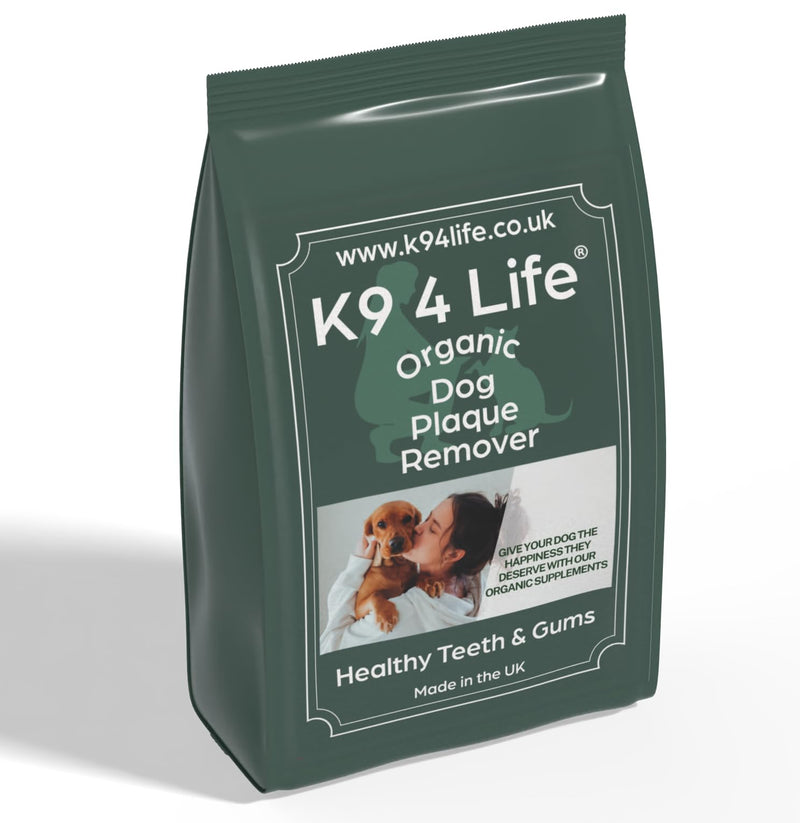 Plaque Off and Tartar Remover for Dogs 150g Dental Care for Healthy Teeth and Gums, Up to 5 Months Supply and Better than Water Additive - 100% Organic with No Chemicals - Made in the UK
