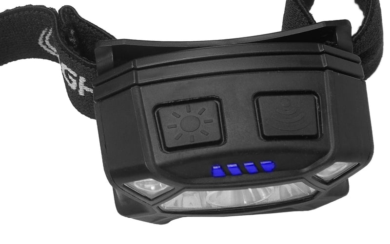 Nightstick NSP-4400B Dual-Light Headlamp w/Motion Sensing Activation - 3 AAA - Black
