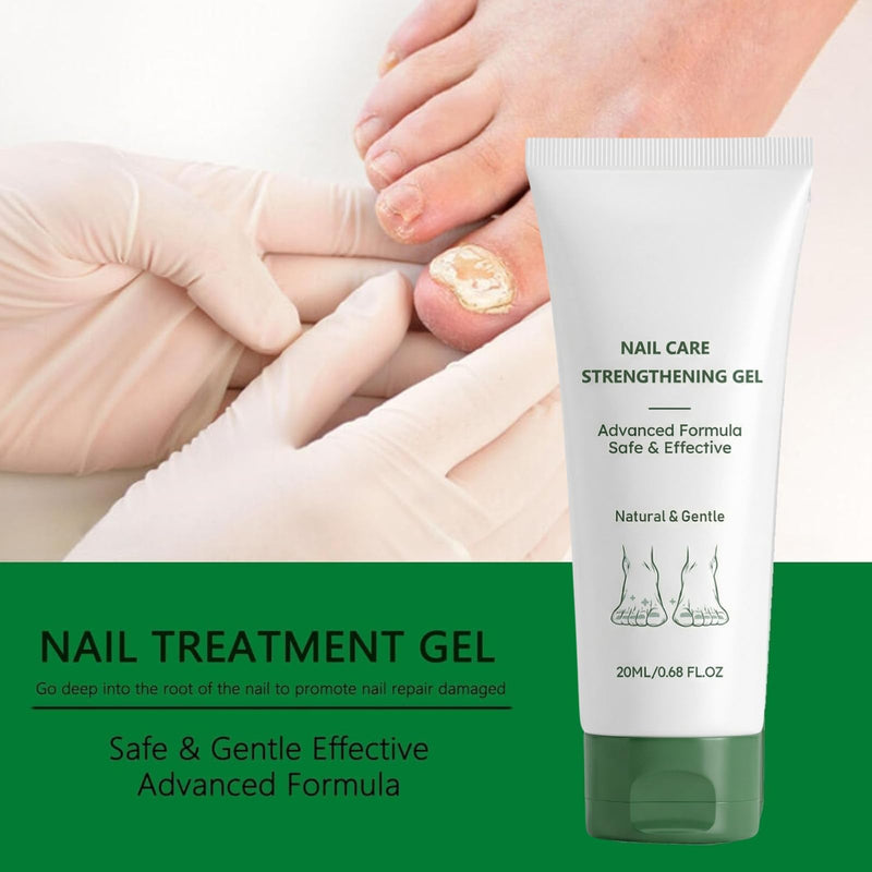 Nail Fungus Treatment Gel, Natural Nail Repair Care Gel, Nail Oil for Growth & Strength, Nail Growth Serum, Strengthening Cuticle Serum - 2pcs 0.1 Fl Oz (Pack of 2)