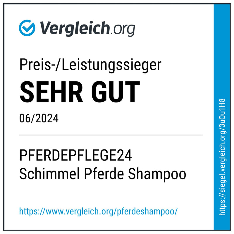 Pferdepflege24 mold shampoo horses 500ml - gentle cleaning that makes discoloration disappear - anti-yellowing horse shampoo for gentle fur whitening, intensive cleaning and care - BeesActive Australia