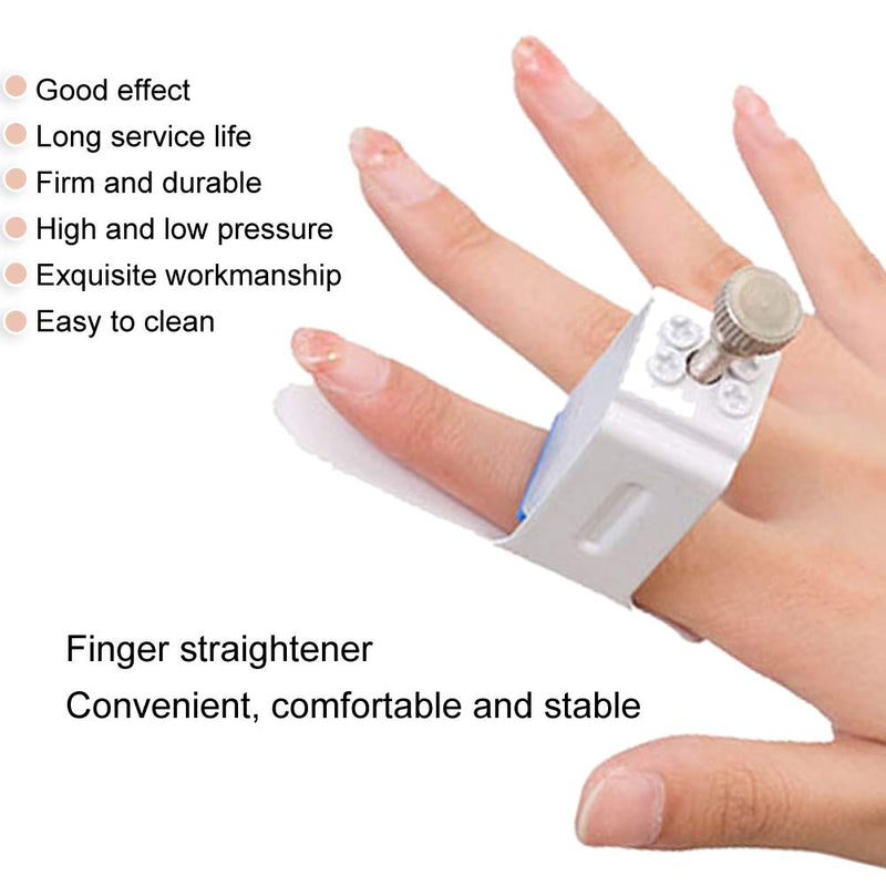 Watris Veiyi Finger Joint Straightener, Finger Joint Extension Splint, Finger Fixed Rehabilitation, White Average Size Hand Injury Joint Support Pressing Device for Finger Pain Easy Pressing Splint - BeesActive Australia