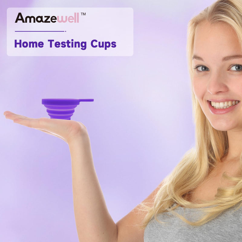 Urine Cups for Ovulation & Pregnancy Tests: Reusable & Collapsible Pee Cups for Home Fertility Testing | Easy to Use & Clean (1PCS) 1PCS - BeesActive Australia