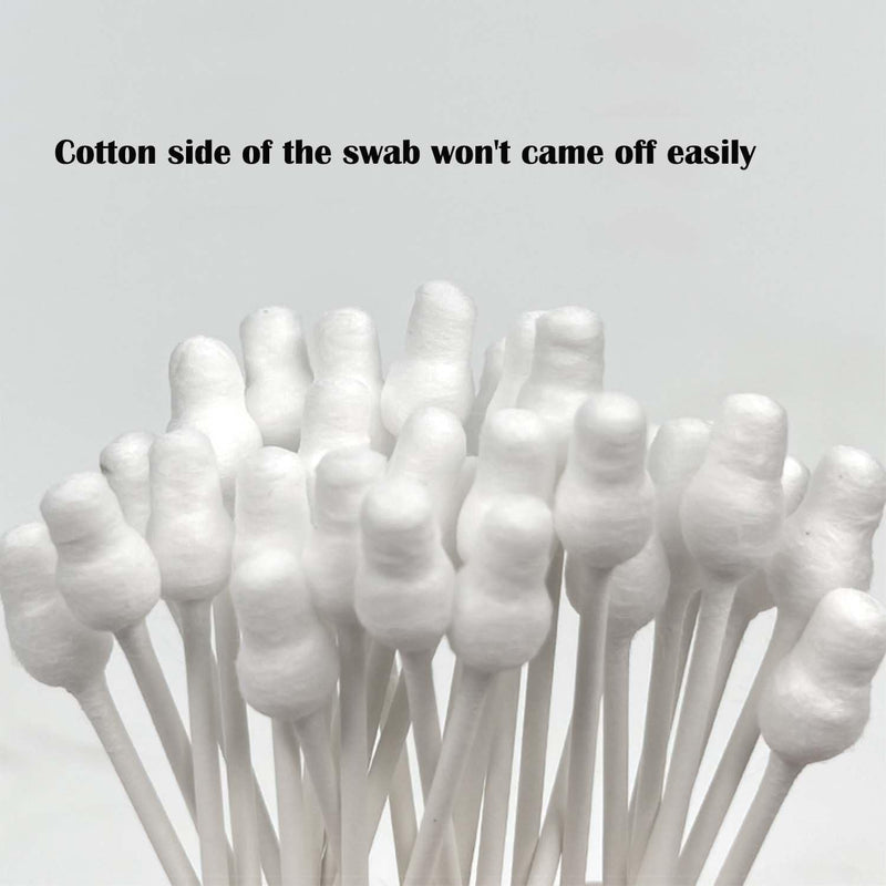 110 Pcs Dog Ear Cleaner Cotton Buds for Dogs Cat Ear Cleaner Tool Gourd Shaped Swabs Cotton Sticks for Pet's Ear - PawsPlanet Australia