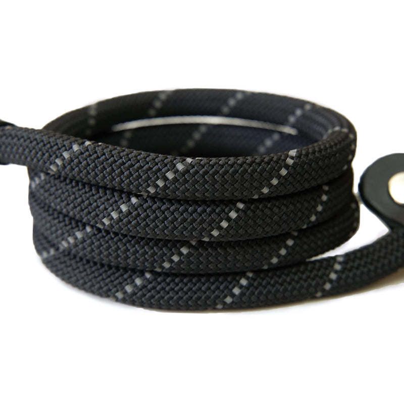 Slip Lead Dog Training Leash, Comfortable Padded Handle, Strong Rope for Large, Medium Dogs, No Pull Leash with Reflective Thread (Black, Small(1/4" - 6FT) Small(1/4" - 6FT） Black - BeesActive Australia