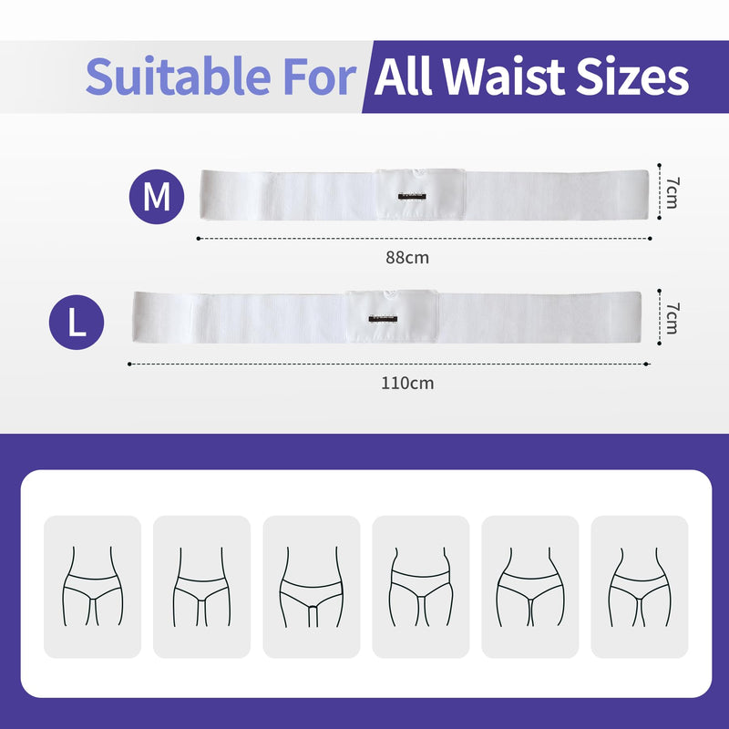 Urine Test Complete Kit – 2 to 4 oz Concealed Sample Bag with Adjustable Belt,Urine Test for Hospital & Infirmary with Thermometer Stickers and Silicone Funnel (Medium) Medium