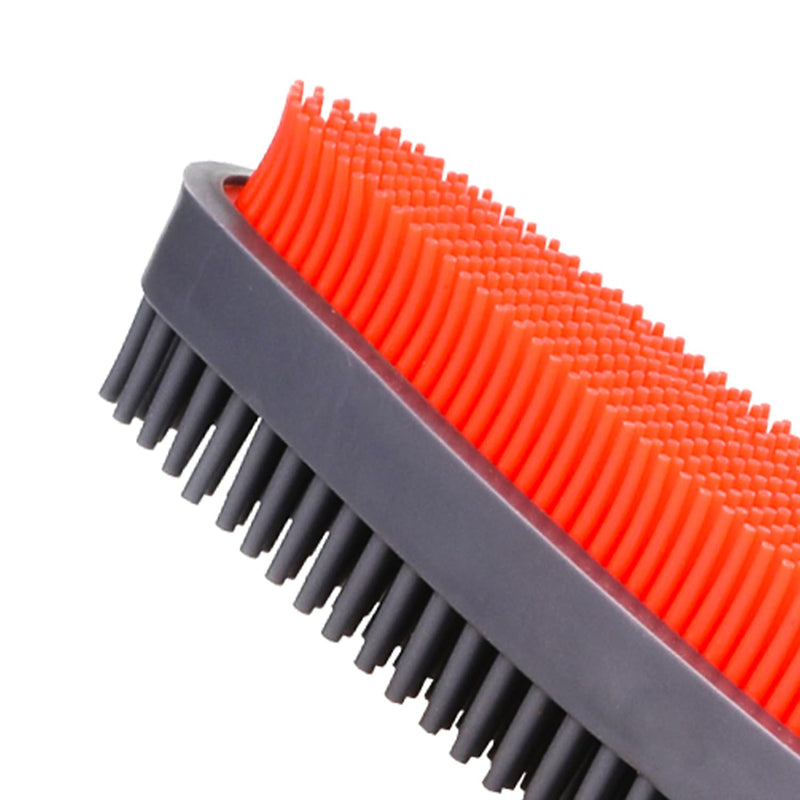 Rubber Pet Hair Removal Brush for Couch Clothes Dog Cat Pet Hair Carpet, Also Used as Dog Cat Bath Brush with Massage Effect (orange) Orange - BeesActive Australia