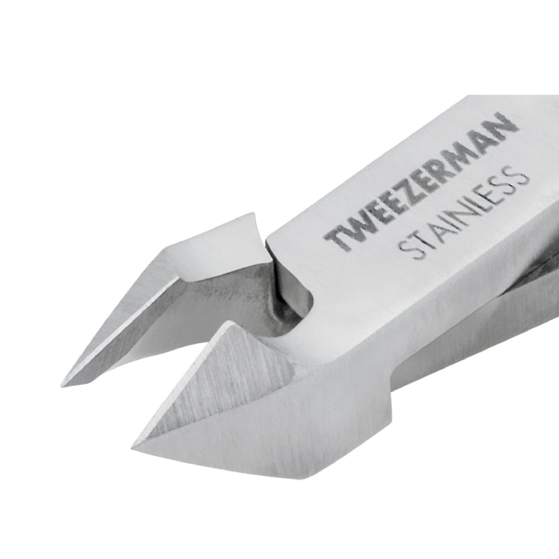 Tweezerman Rockhard Stainless Steel Cuticle Nipper, 1/2 Jaw 1 Count (Pack of 1)