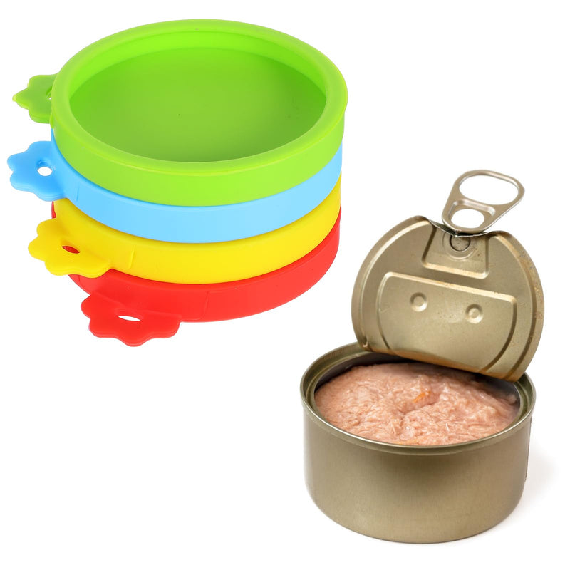 6pcs Cat Food Can Lids Silicone Pet Food Can Lids Food Can Covers for Dog and Cat Food Can Top Cat Food Can Covers Lids for Most Standard Size (Universal Size) - BeesActive Australia