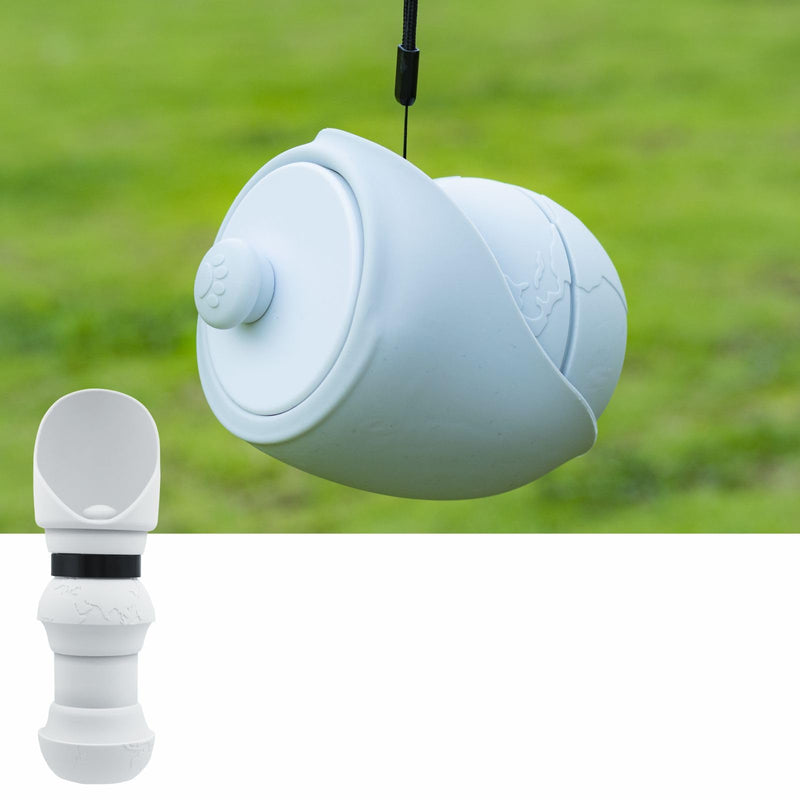 18 OZ Foldable Silicone Dog Water Bottle 500ML- Portable Outdoor Pet Hydration Solution, Leak-Proof, Easy to Carry, Perfect for Hiking, Travel, and Walking(Grey, 550ML) Grey - BeesActive Australia