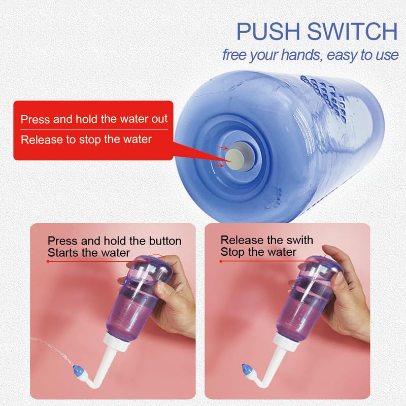 Nasal Irrigation System-300ml 10oz Nasal Wash Bottle Sinus Rinse Bpa-Free for Adult & Kid with 80 Nasal Wash Salt Packets 300ML+Nasal Salts 80pcs