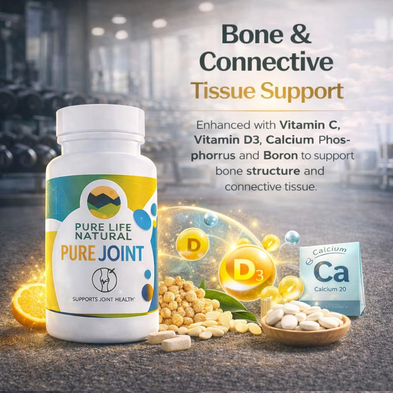 Pure Joint Glucosamine Chondroitin 90 Tablets | MSM supplement that supports mobility, cartilage health, and flexibility, convenient formula for men and women. By Haidy Cruz