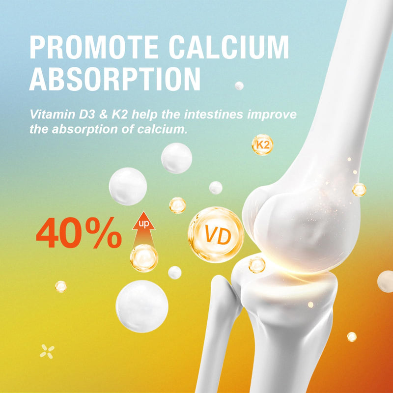 Calcium Citrate Gummies, Calcium 1200mg with Vitamin D3, B6, B12, Magnesium Zinc Calcium Supplements for Women and Men, Support Bone & Muscle Health, 120 Chews Mixed Fruit