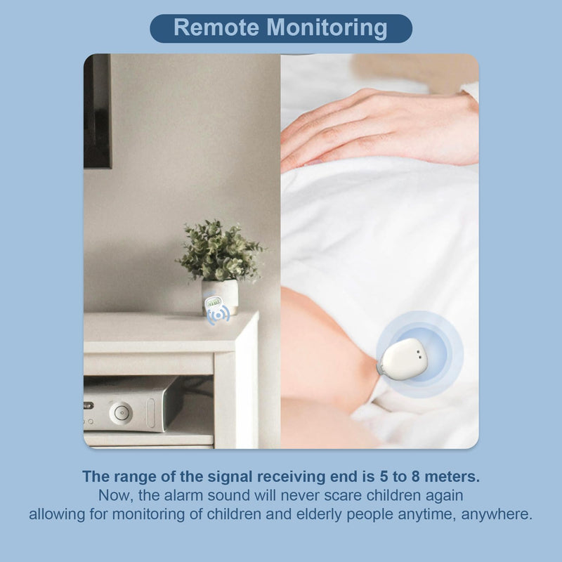 Wireless Bedwetting Alarm for Kids Rechargeable Bed Wetting Alarm for Boys and Girls with LCD Display, Vibration & Sound Dual Alerts - BeesActive Australia