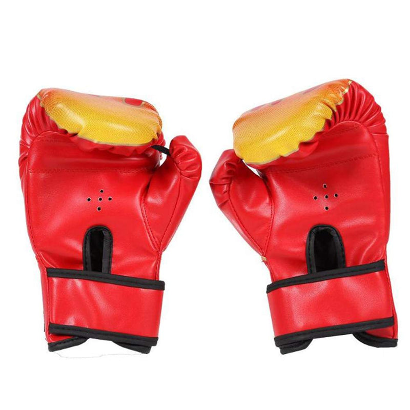 Keenso Kids Adjustable Breathable Flame Boxing Gloves for Training and Protection Ages 3-12 Red - BeesActive Australia