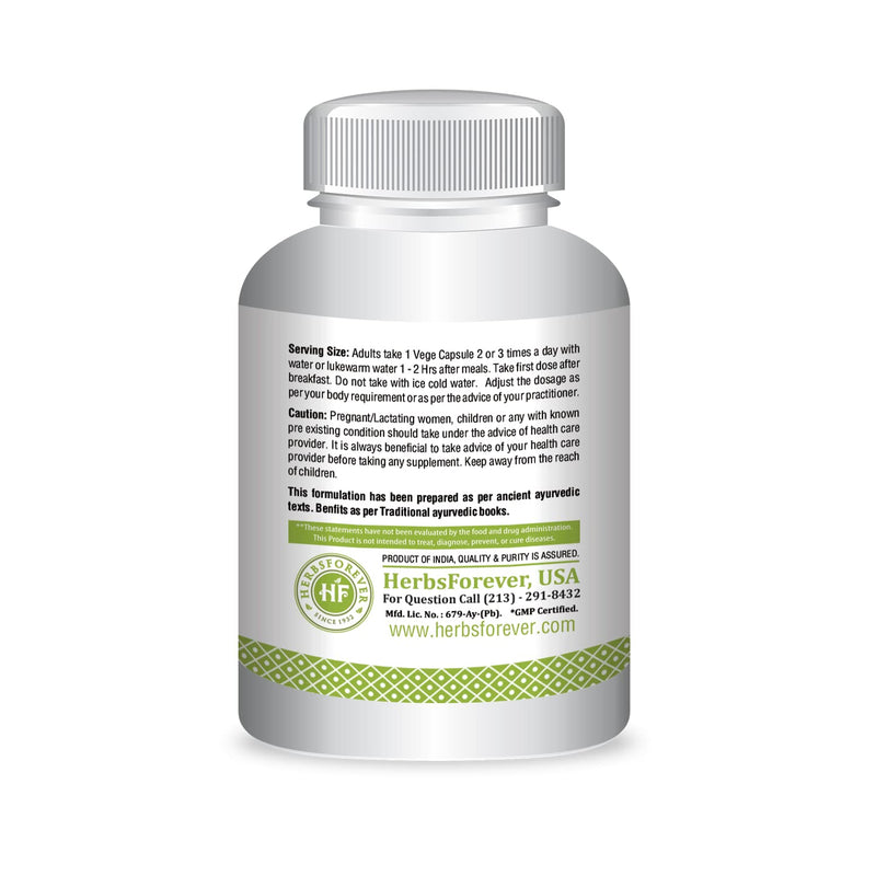 Triphala Guggulu – Traditional Ayurvedic Formulation – Healthy Digestion – 90 Vege Capsules – 800 Mg Each - BeesActive Australia