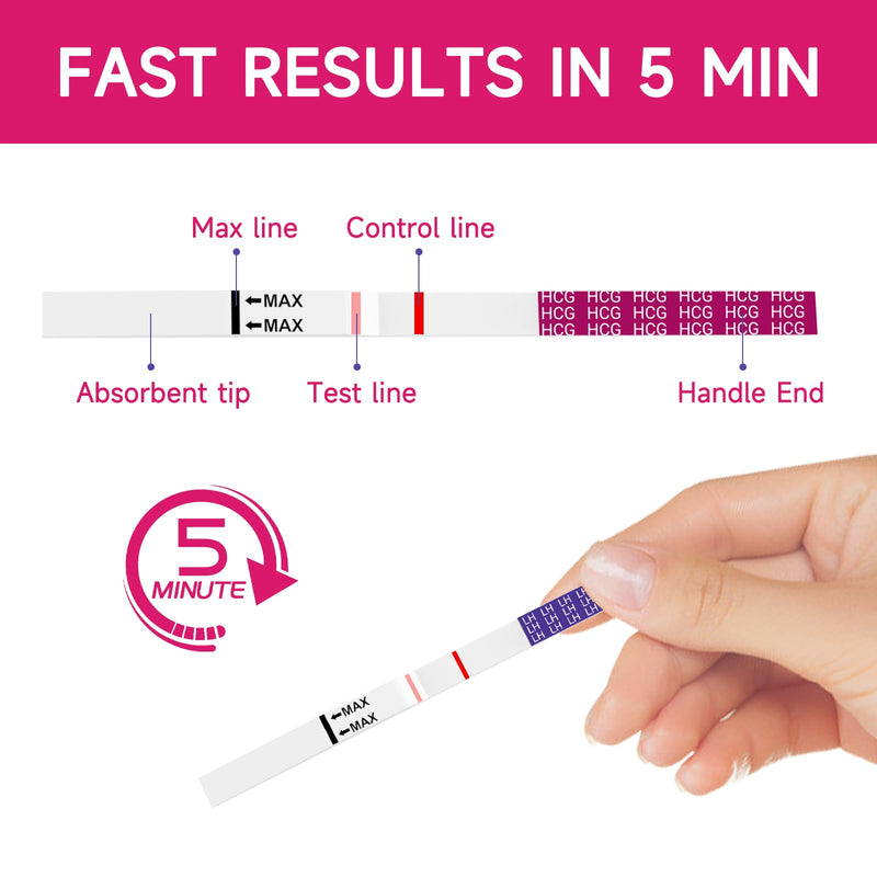 Ovulation Test Strips and Pregnancy Test Strips Kit, Ovulation Strips Tracker Fertility Test for Women, 50 LH Test + 20 HCG Test + 1 Reusable Urine Cup, Ovulation Predictor Kit for Home 70 Count (Pack of 1) - BeesActive Australia