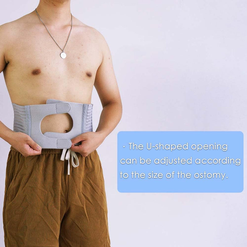 Medical ostomy belt, Adjustable Stoma support belt Portable ileostomy colostomy belt,Universal Ostomy belt helps protection ostomy bag (X-Large) X-Large