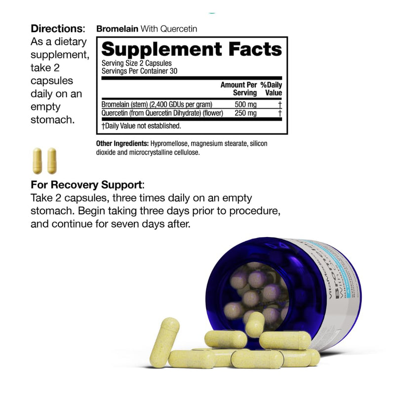 VitaMedica | Arnica Montana 30X and Bromelain with Quercetin Bundle | Arnica Montana | Bromelain | Quercetin | Recovery Bundle | Plant Based | Made in USA - BeesActive Australia