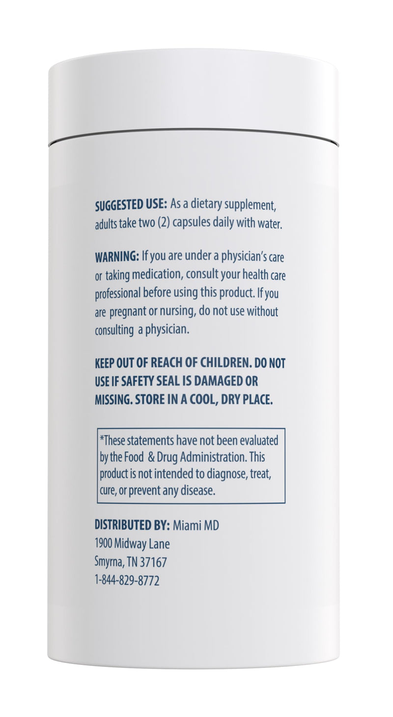 MiamiMD Total Beauty Matrix Collagen Supplements for Women - Collagen Capsules with Vitamin C for Hair, Skin and Nails - Cruelty Free - 60 Capsules 60 Count (Pack of 1)