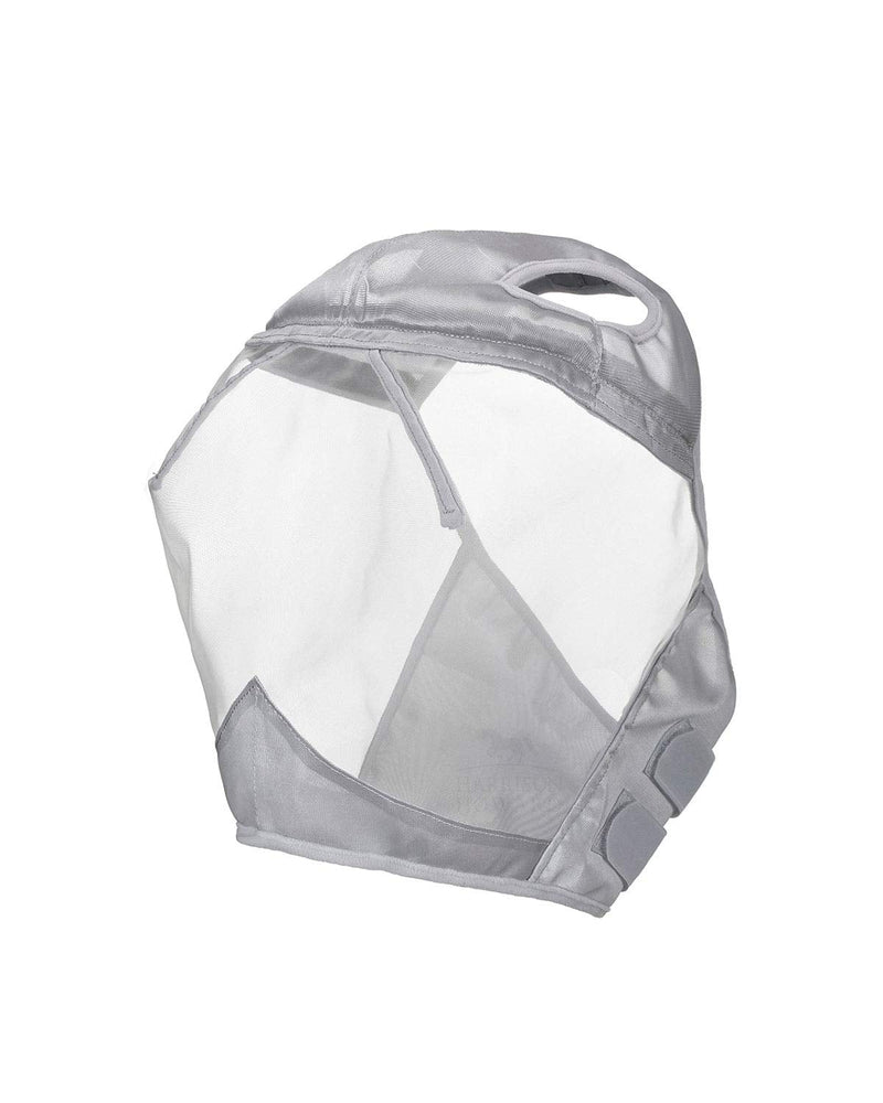 Harrison Howard CareMaster Thick Fleece Padding Transparent Fine Mesh Horse Fly Mask UV Protection Standard Silver Cold Blood (XL) XL Moonlight Silver - BeesActive Australia