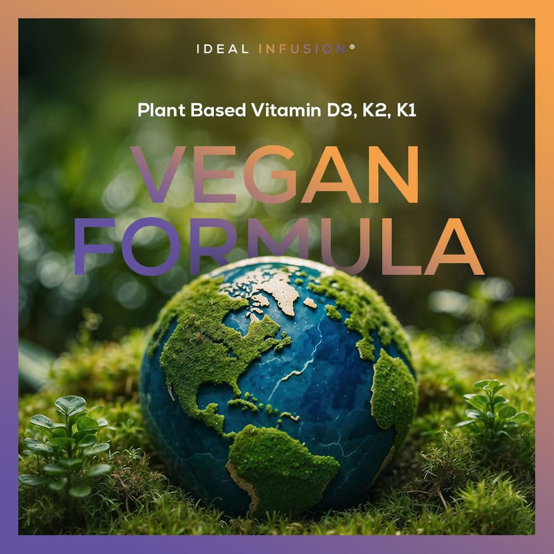 Wildcrafted Vegan Vitamin D3 10,000iu with K1 K2: Natural Plant Based D3 - Burp-Free Patented Coconut MCT Powder for Improved Absorption - Immune Support & Bone Structure (90 Servings) from Lichen