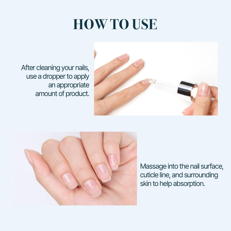 Nail Strengthener Treatment Serum for Brittle & Damaged Nails, Fast Absorbing Nail Care Solution with 7 Herbal Extracts, Moisturizing & Repair, Sensitive Skin Safe, 30ml